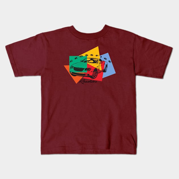 Crossfire Roadster Pop Art style Kids T-Shirt by silvercloud